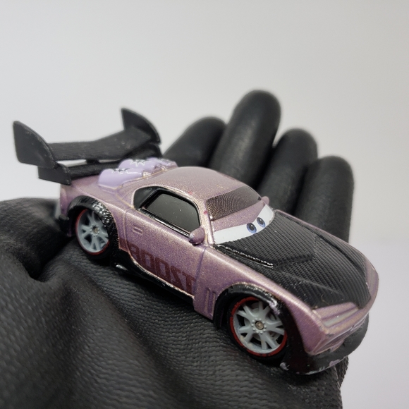 Disney Pixar Cars BOOST Supercharged Diecast Purple Car with Red Rims - Picture 4 of 14